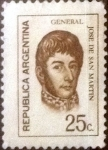 Stamps Argentina -  Intercambio 0,20 usd 25 centavos 1971