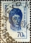 Stamps Argentina -  Intercambio 0,20 usd 70 centavos 1970
