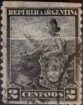 Sellos de America - Argentina -  Intercambio 0,30 usd 2 centavos 1899