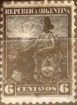 Sellos de America - Argentina -  Intercambio 0,60 usd 6 centavos 1899
