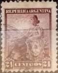 Stamps Argentina -  Intercambio 1,00 usd 24 centavos 1899