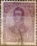 Sellos de America - Argentina -  Intercambio 0,30 usd 1/2 centavo 1908