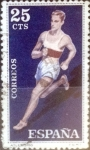 Stamps Spain -  Intercambio ma3s 0,20 usd 25 céntimos 1960