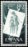 Stamps Spain -  ESPAÑA SEGUNDO CENTENARIO NUEV Nº 1203 ** 80C VERDE PRO INFANCIA