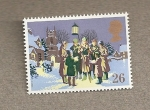 Stamps United Kingdom -  Navidades 1990