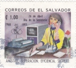 Sellos del Mundo : America : El_Salvador : Día de la secretaria