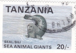 Sellos de Africa - Tanzania -  Animal gigante