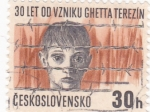 Sellos de Europa - Checoslovaquia -  Niño en el Getto de Terezín