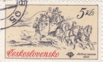 Sellos de Europa - Checoslovaquia -  Transporte Correo postal