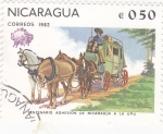 Sellos de America - Nicaragua -  Centenario adhesión de Nicaragua a la UPU
