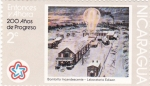 Stamps America - Nicaragua -  Bombilla Incandescente Laboratorio Edison -200 años de progreso
