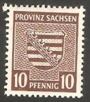 Stamps Germany -  Sachsen - 13 - Escudo de armas