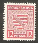 Stamps Germany -  Sachsen - 14 - Escudo de armas