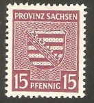 Stamps Germany -  Sachsen - 15 - Escudo de armas
