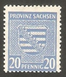 Stamps Germany -  Sachsen - 16 - Escudo de armas