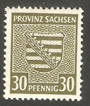 Stamps Germany -  Sachsen - 18 - Escudo de armas