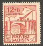 Stamps Germany -  Sachsen - 23 - Reconstrucción de un puente