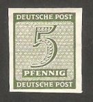 Stamps Germany -  1 - Cifra y nombre
