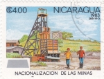 Sellos de America - Nicaragua -  Nacionalización de las minas
