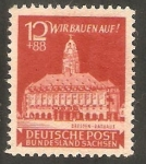 Stamps Germany -  24 - Edificio en Dresde