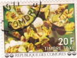 Sellos de Africa - Comores -   Orquidea - Flora