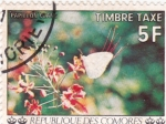 Sellos de Africa - Comores -  Mariposa