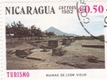 Stamps Nicaragua -  Ruinas de León Viejo - Turismo