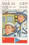 Sellos de Asia - Laos -  Astronautas -Aeronáutica