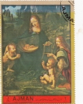 Sellos de Asia - Emiratos rabes Unidos -  La Virgen y los niños
