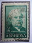 Stamps Argentina -  Domingo F. sarmiento -(Escritor y Político 1811-1886)