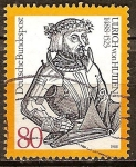 Stamps Germany -  500o Aniversario del nacimiento de Ulrich von Hutten (escritor).