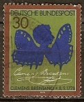 Stamps Germany -  200 Cumpleaños de Clemens Brentano (1778-1842) Poeta.