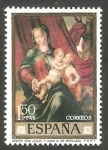 Stamps Spain -  La Virgen con Jesús y Juan