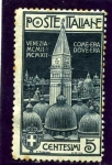 Stamps Italy -  Conmemorativos de la Reconstruccion de la Campana de Venecia