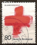 Stamps Germany -  125 años de la Cruz Roja.