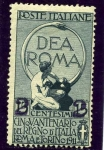 Stamps Italy -  Sellos conmemorativos de 1911 con nuevo valor