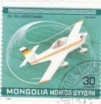 Sellos de Asia - Mongolia -  Avioneta deportiva