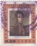 Stamps Venezuela -  Simón Bolívar- militar