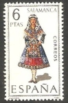 Stamps Spain -  1952 - Traje típico de Salamanca