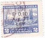 Stamps Chile -  Volcan Choshuenco
