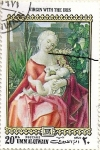 Stamps United Arab Emirates -  Virgen con el niño