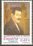 Stamps Spain -  AUTORETRATO  DE  DARÌO  DE  REGOYOS,  MUSEO DE  BELLAS  ARTES  DE  ASTURIAS.