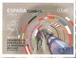 Stamps Spain -  60  AÑOS  DE  LA  ORGANIZACIÒN  EUROPEA  PARA  LA  INVESTIGACIÒN  NUCLEAR