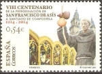 Stamps Spain -  VIII  CENTENARIO  DE  LA  PEREGRINACIÒN  DE  SAN  FRANCISCO  DE  ASÌS  A  SANTIAGO  DE  COMPOSTELA