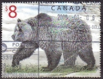 Stamps : America : Canada :  CANADA 1999 Scott 1702 Sello Animales Oso Pardo Grizzly Bear Michel 1647  