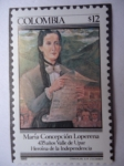 Stamps Colombia -  María Concepción Loperena - Heroína de la Independencia
