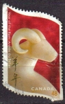 Stamps : America : Canada :  CANADA 2003 Scott 1969 Sello Año del Carnero Aries Usado Michel 2090