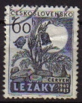 Stamps Czechoslovakia -  CHECOSLOVAQUIA 1962 Scott 1119 Sello Aniversario Destrucción de Lezaky por los Nazis Usado Michel 13