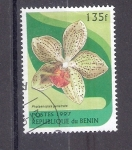 Stamps : Africa : Benin :  Orquídea: Phalaenopsis penetrate