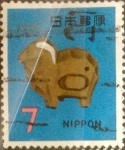 Stamps Japan -  Intercambio 0,20 usd 7 yenes 1966